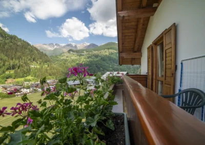 Balcone panoramico dell’appartamento Cevedale, Casa Bamby