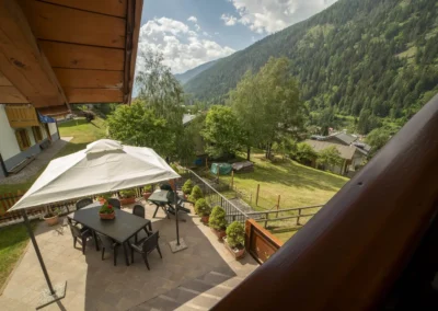 Balcone panoramico dell’appartamento Presanella, Casa Bamby